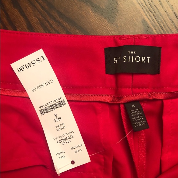 NWT 4 inch shorts red size 4 - Picture 4 of 5